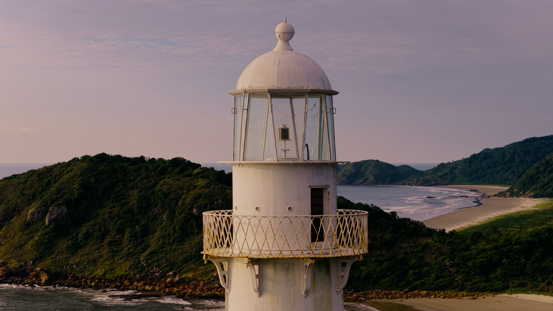 Farol das Conchas lighthouse at Ilha do Mel Brazil - Stock Photo - preview 1
